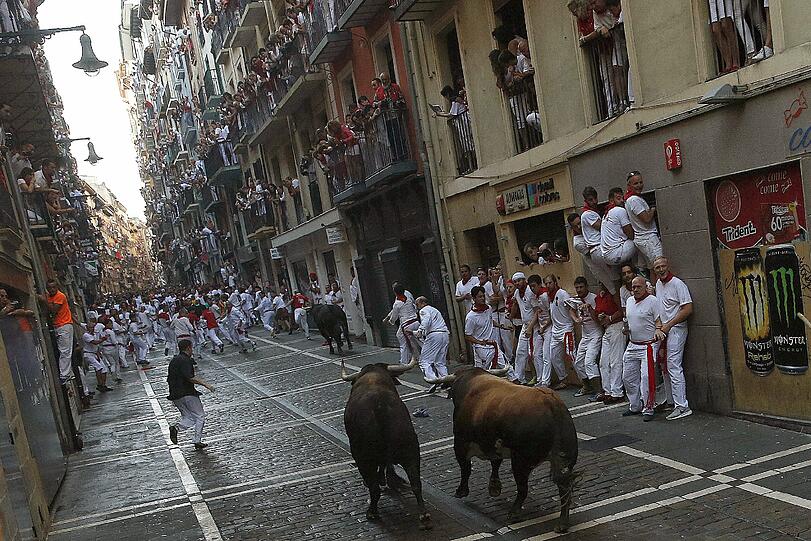 Die Bilder der Stierhatz in Pamplona zum Durchklicken.