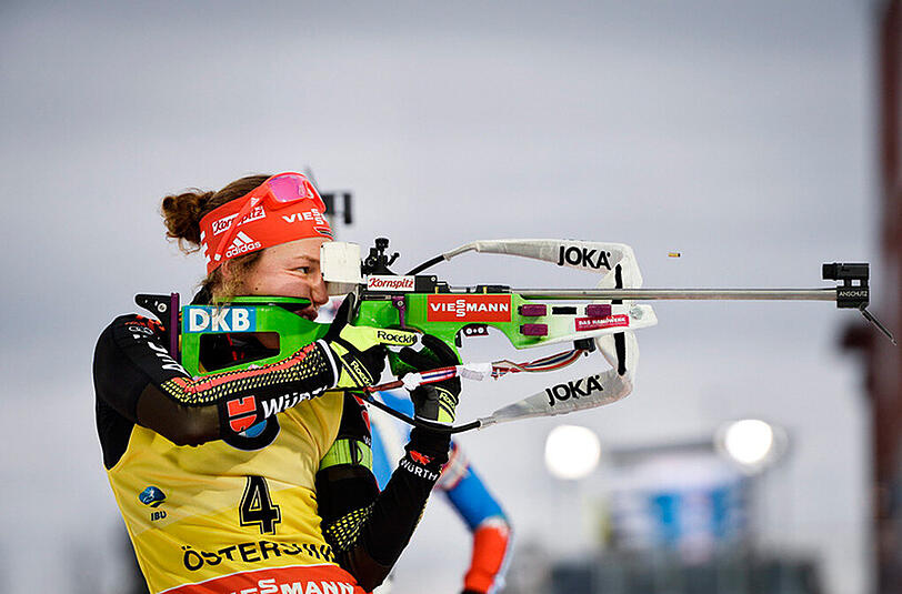 Laura Dahlmeier macht da weiter, wo sie letzte Saison aufgehört hat