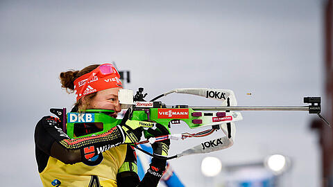 Laura Dahlmeier macht da weiter, wo sie letzte Saison aufgehört hat
