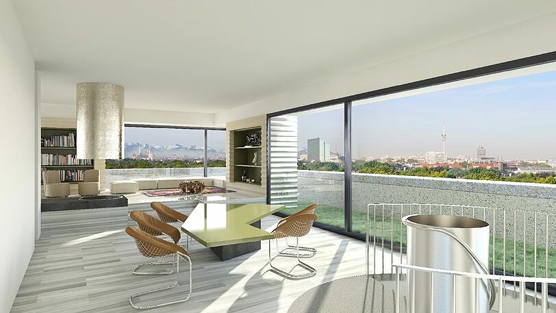 Das Penthouse auf dem Hochbunker.