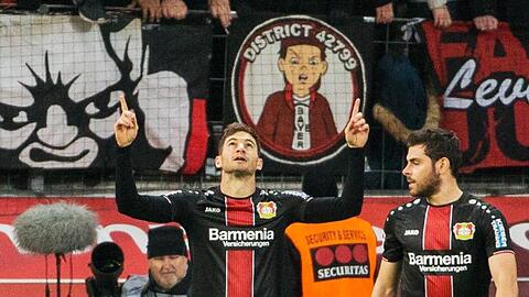 Lucas Alario erzielte den Siegtreffer für Bayer Leverkusen.