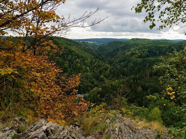 Blick in das Höllental in Bayern. Foto: Nicolas Armer/Archivbild