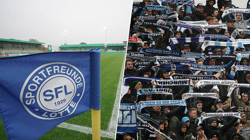Die Löwen rechnen mit rund 1.000 1860-Anhängern im Frimo Stadion der Sportfreunde Lotte.