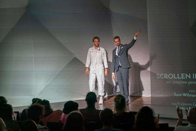 "Scrollen in Tiefsee" mit Matthias Winckler und Andreas Skouras.