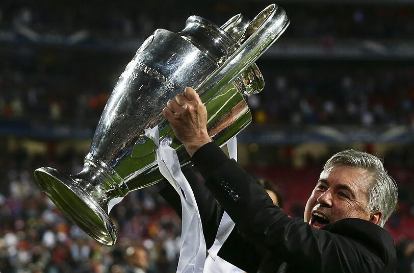Alle guten Dinge sind drei: Nach den Erfolgen mit dem AC Mailand sowie mit Real Madrid, träumt Ancelotti nun auch mit Bayern vom Champions-League-Sieg.