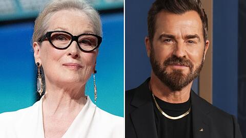 Meryl Streep und Justin Theroux standen gemeinsam für die "Der Teufel trägt Prada"-Fortsetzung vor der Kamera.