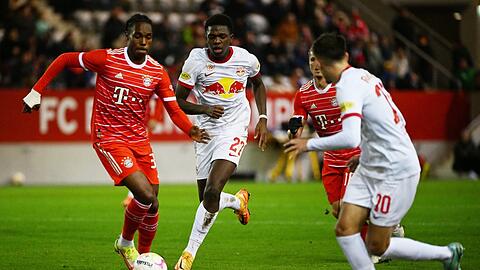 Ganz stark gegen Salzburg: Mathys Tel (l.)