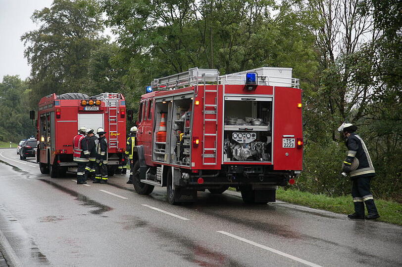 Schwerer Unfall im Landkreis Traunstein.