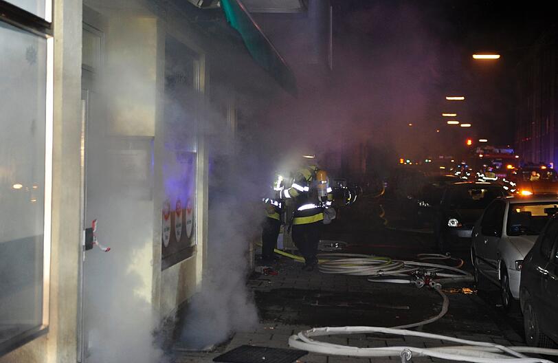 Der Feuerwehr-Einsatz in der Gräfstraße.