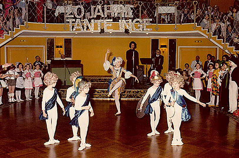 &bdquo;20 Jahre Tante Inge&ldquo; feiert das Ballettstudio Junghanns im Jahr 1976.