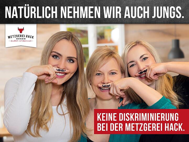 Die Metzgerei Hack sucht Verstärkung.