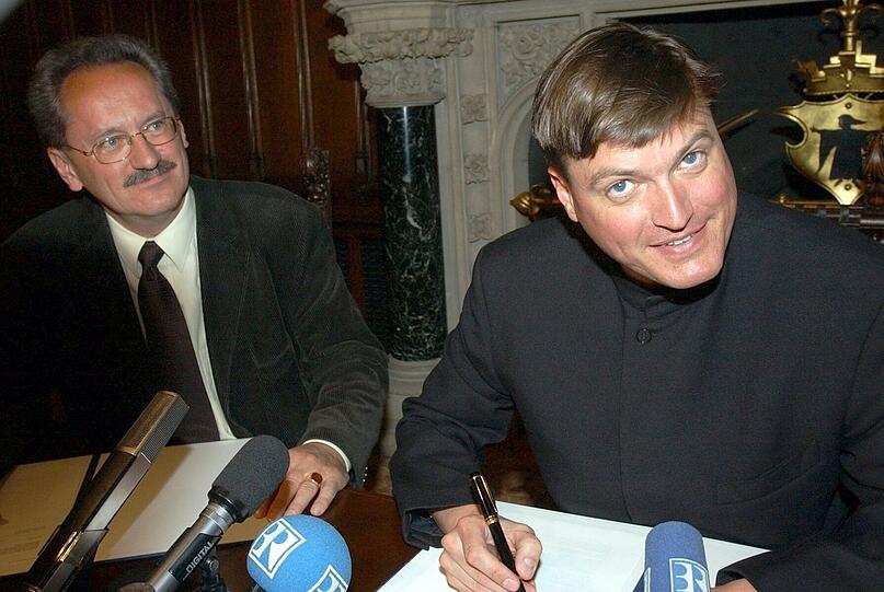 Christian Thielemann mit Oberbürgermeister Christian Ude.
