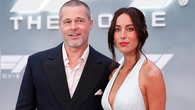 Brad Pitt und Ines de Ramon bei der Premiere von "F1" in New York City.