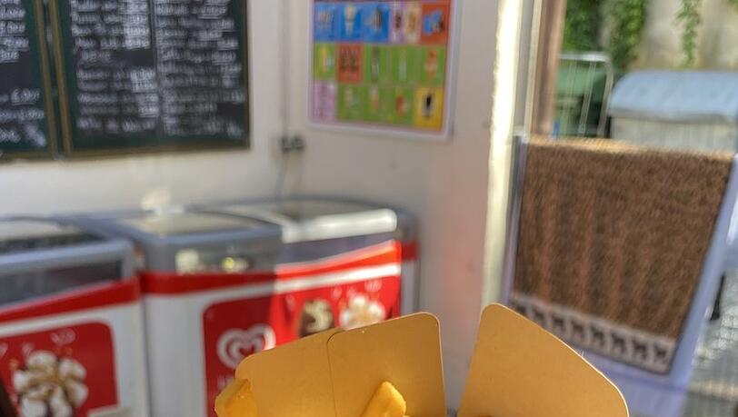 Unter den goldenen Pommes verstecken sich auch braune. Unter den goldenen Pommes verstecken sich auch braune.