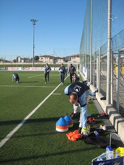 Die Löwen im Trainingslager in Brescia.
