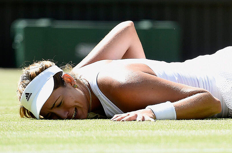 Mit den besten Grüßen an Arantxa Sanchez-Vicario: Garbine Muguruza.
