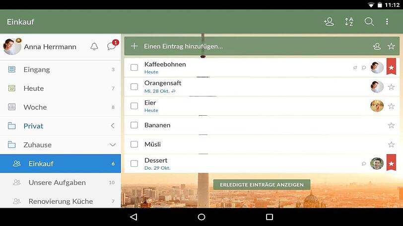 Dieses befriedigende Gefühl, wenn ein To-Do abgehakt ist: Mit Wunderlist können Aufgaben sortiert und geteilt werden.