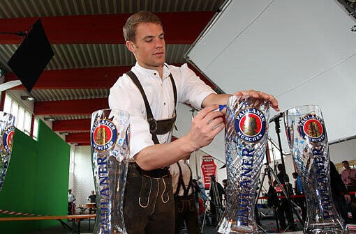 Sehen Sie hier weitere Bilder vom Fotoshooting der Bayern mit Paulaner.