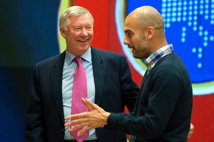 In seinem neuen Buch berichtet der ehemalige ManU-Coach Sir Alex Ferguson, wie er Pep Guardiola für seine Nachfolge begeistern wollte.