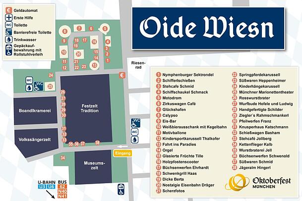 Übersichtsplan Oide Wiesn Übersichtsplan Oide Wiesn