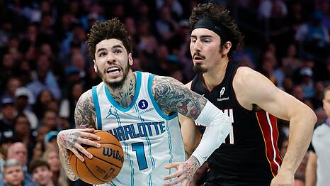 Beim NBA-Play-in-Spiel zwischen Charlotte Hornets - Miami Heat sorgte ein Bildaussetzer f&uuml;r &Auml;rger.