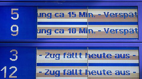 Viele Z&uuml;ge sind nach vor unp&uuml;nktlich. (Archivfoto)