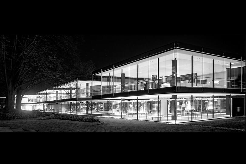 Ein Wurf mich Leichtigkeit und Eleganz: Sep Ruf und Egon Eiermann konzipierten den deutschen Pavillon für die Weltausstellung in Brüssel 1958.