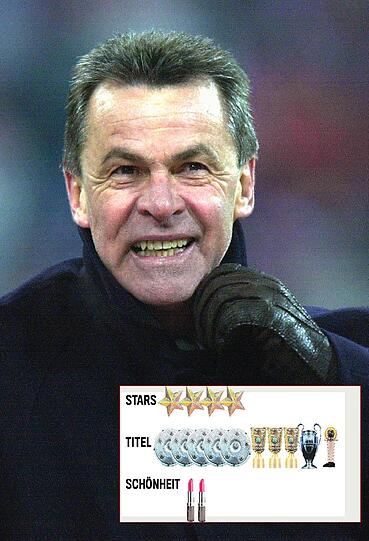 Schön anzusehen ist das oft nicht, aber effektiv. Mit Kahn, Effenberg, Jeremies und Scholl gelingt 2001 der Champions-League-Coup von Mailand. 2007 zurückgeholt, gibt&rsquo;s Meistertitel Nummer fünf &ndash; aber da &bdquo;Fußball keine Mathematik&ldquo; (Rummenigge) ist, bleibt&rsquo;s auch dabei.