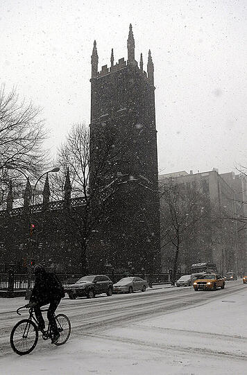 Der Big Apple friert. Bilder von Schneesturm "Juno" aus der Millionenmetropole.