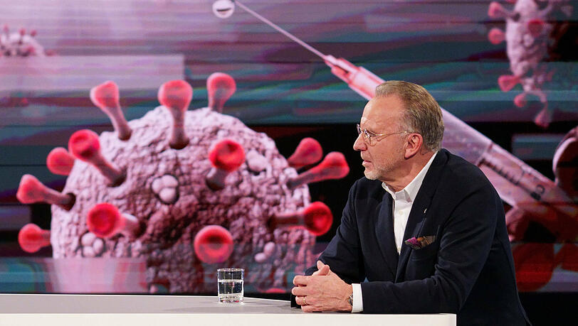 Bayern-Vorstandschef Karl-Heinz Rummenigge im "Aktuellen Sportstudio" des ZDF.