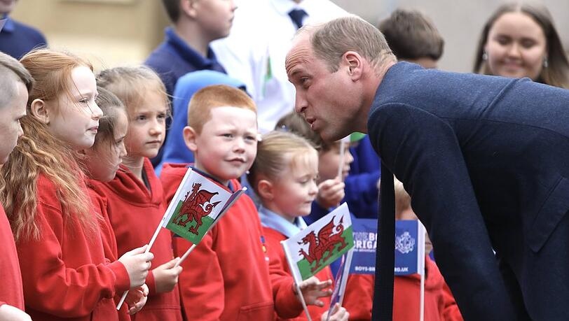 Prinz William bei seinem Wales-Besuch.