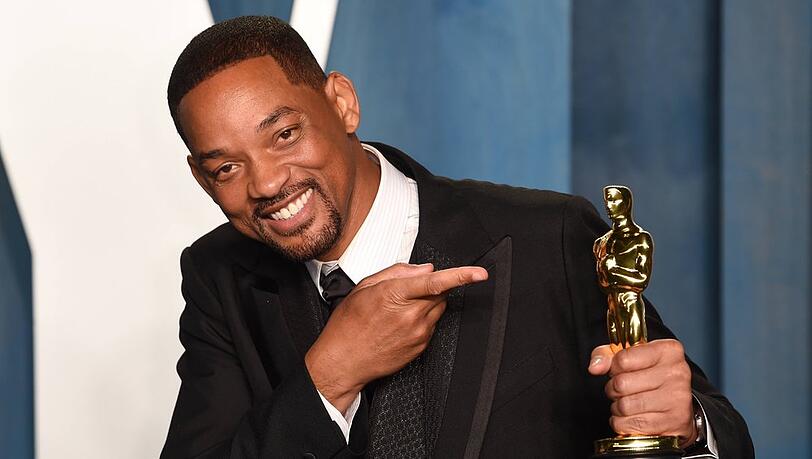 Will Smith mit seinem Oscar.