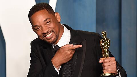 Will Smith mit seinem Oscar.