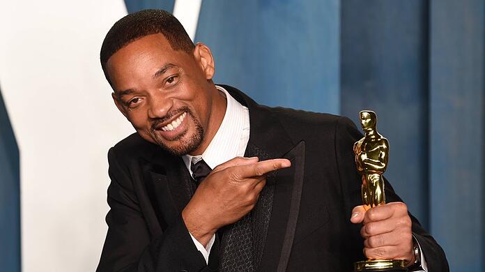 Will Smith mit seinem Oscar.