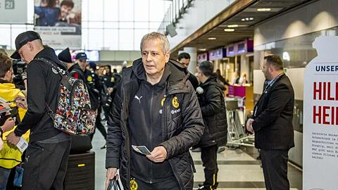 Reist mit seinem Team im kleinen Kreis nach Paris: BVB-Coach Lucien Favre.