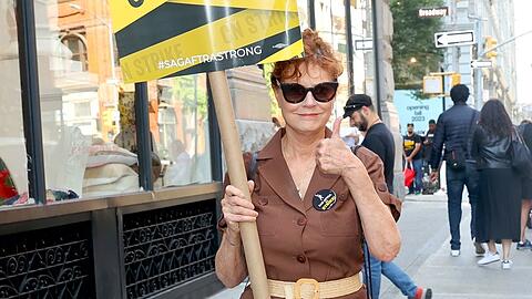 Susan Sarandon besucht seit vielen Jahren immer wieder Demonstrationen.