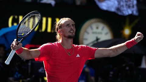 War nach dem Viertelfinalsieg bei den Australian Open erleichtert: Alexander Zverev