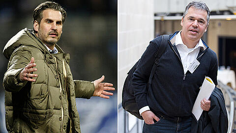 St.Pauli-Sportchef Thomas Meggle muss gehen, rückt jetzt Andreas Rettig (rechts) nach?