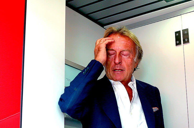 Ferrari-Boss Di Montezemolo zieht die Konsequenzen und tritt zurück.