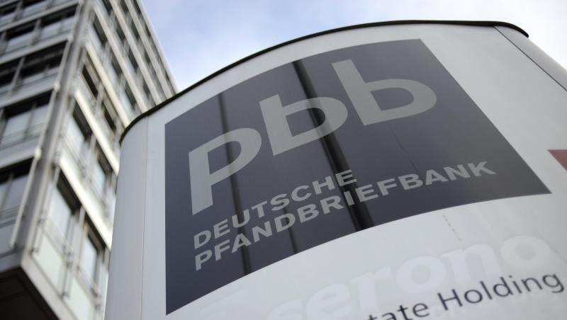 Das Logo der Deutsche Pfandbriefbank (pbb). Foto: Andreas Gebert/dpa/Archivbild Das Logo der Deutsche Pfandbriefbank (pbb). Foto: Andreas Gebert/dpa/Archivbild