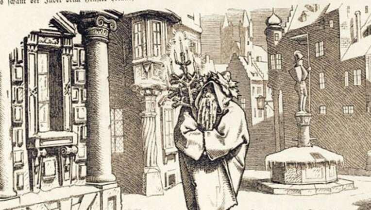 "Herr Winter", eine Zeichnung von Moritz von Schwind, ist der Urvater des Weihnachtsmanns. "Herr Winter", eine Zeichnung von Moritz von Schwind, ist der Urvater des Weihnachtsmanns.