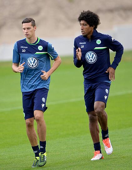 Dante bei seinem ersten Training mit dem VfL Wolfsburg.