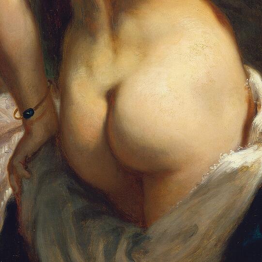 Bobbo: Eine &bdquo;Badende&ldquo; &ndash; vor oder nach dem Bade? &ndash; gibt ihr eindruckvolles Hinterteil für die Erklärung des Bobbos her. Théodore Chassériau hat das Bild 1842 geschaffen. Es zeigt ganz offensichtlich einen &bdquo;Hintern&ldquo;, &bdquo;Bottom&ldquo; oder &bdquo;Sedere&ldquo;.