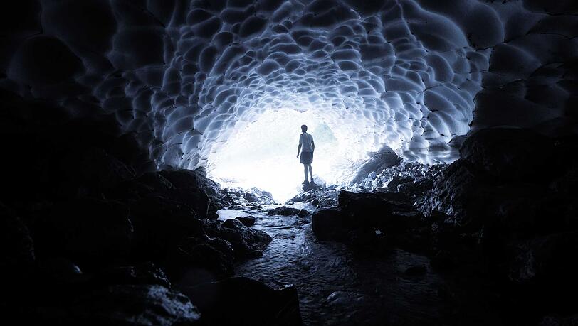 Die Eiskapelle von innen. Die Eiskapelle von innen.