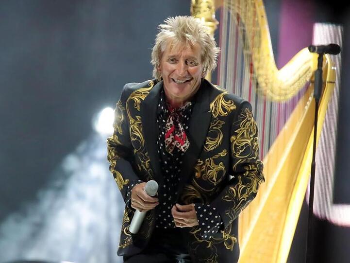 Rod Stewart in der Boardwalk Hall in Atlantic City.