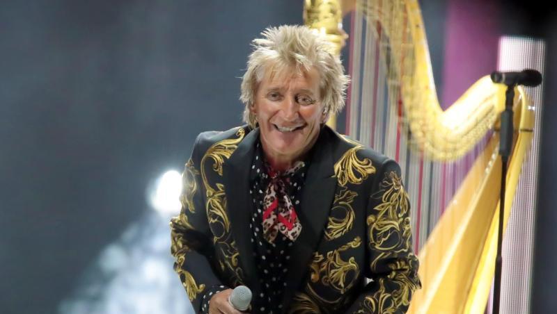 Rod Stewart in der Boardwalk Hall in Atlantic City. Rod Stewart in der Boardwalk Hall in Atlantic City.
