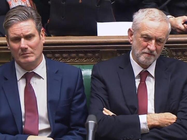 Der neue neben dem alten Labour-Chef: Keir Starmer (l) und Jeremy Corbyn.