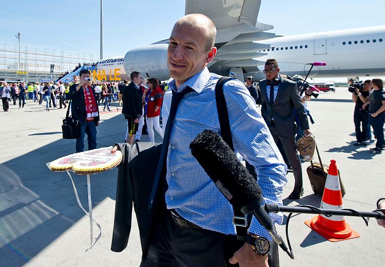 Ein sichtlich zufriedener Arjen Robben.
