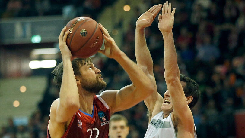 Trifft erneut auf Panevezys: Bayerns Danilo Barthel. Trifft erneut auf Panevezys: Bayerns Danilo Barthel.
