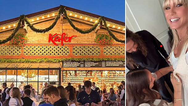 Oktoberfest-Besuch mit Haken-Hürden: Heidi Klum kämpfte vor dem Feiern bei Käfer mit ihrem Dirndl Oktoberfest-Besuch mit Haken-Hürden: Heidi Klum kämpfte vor dem Feiern bei Käfer mit ihrem Dirndl